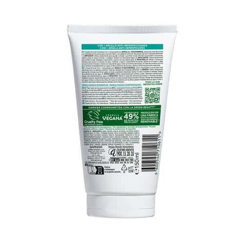 Pure active gel limpiador 3 en 1 arcilla
